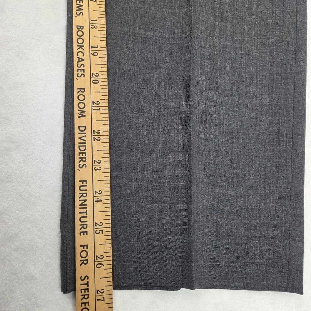 Louis Raphael Dress Pants Mens 36x30 Gray Excellent‎ 100% Worsted Wool Luxe Flat